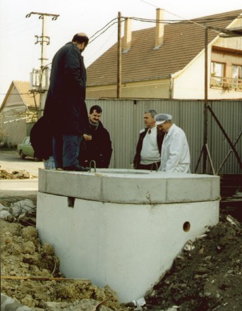 Pre-cast concrete Collection Pit.