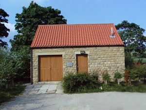 Vacuum Station building in keeping with the local architecture