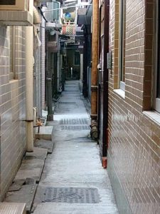 Narrow Streets unsuitable for conventional gravity sewerage system